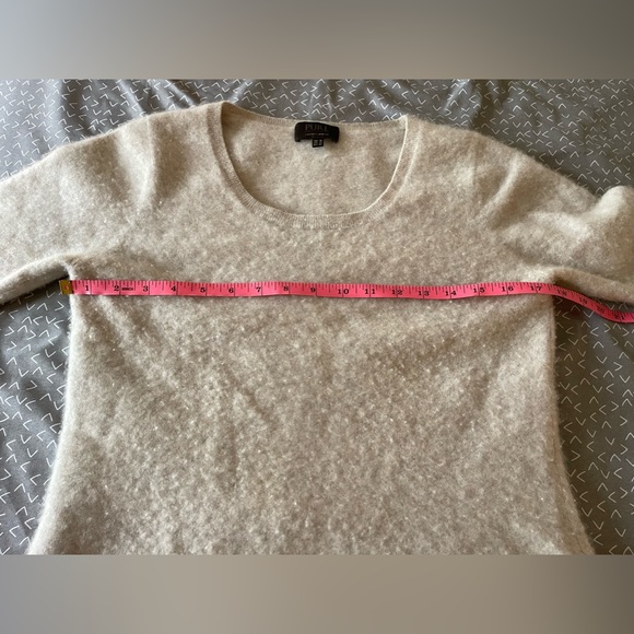 Pure Collection Beige 100% Cashmire Sweater | Women’s Size 12 - Picture 9 of 9